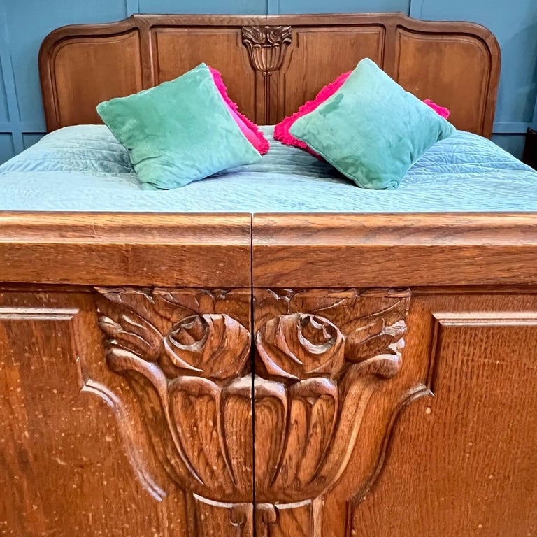 Emperor, Vintage French Wooden Bed at 1stDibs
