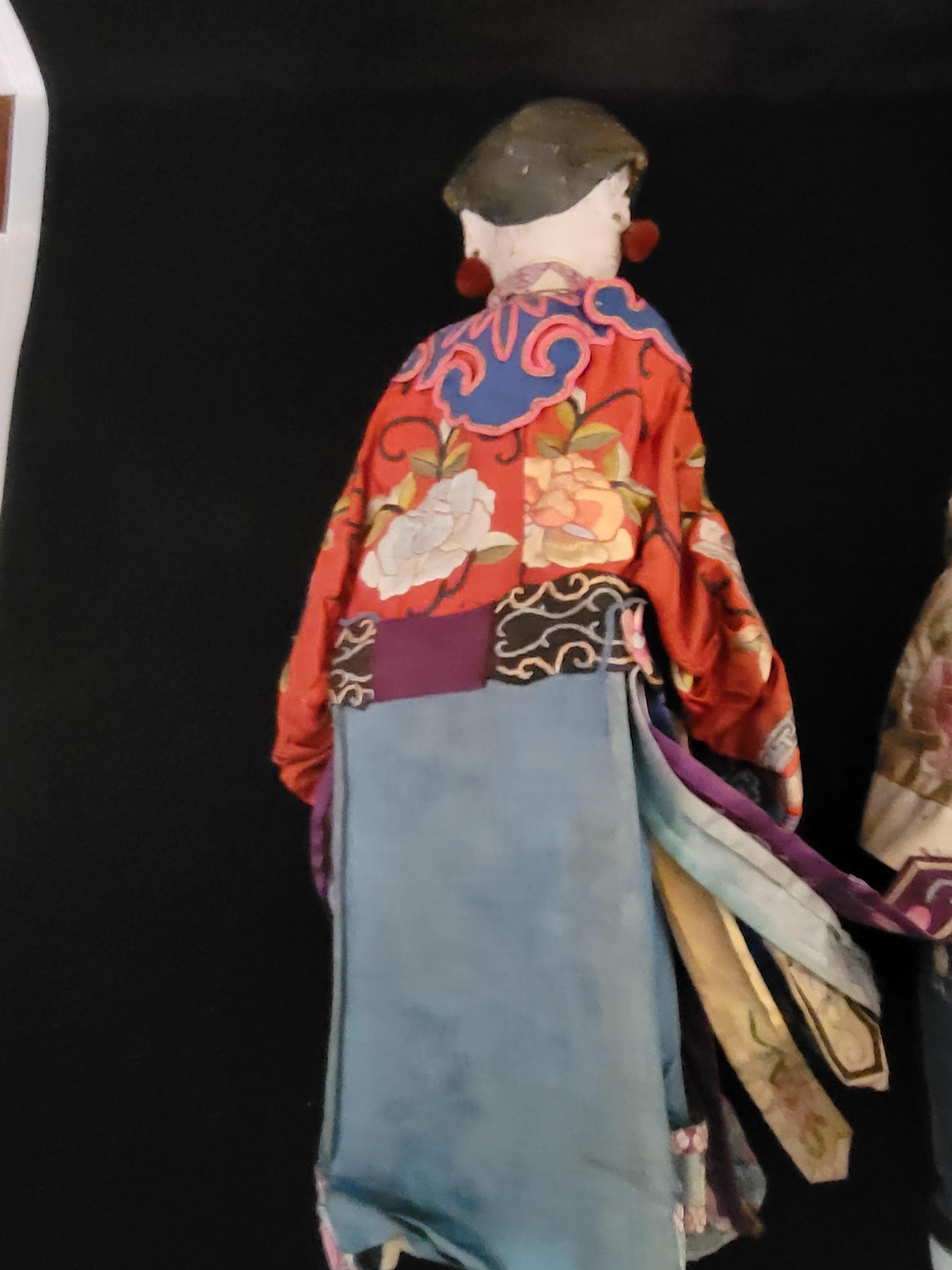 Chinese Export Emperor and Empress Dolls For Sale