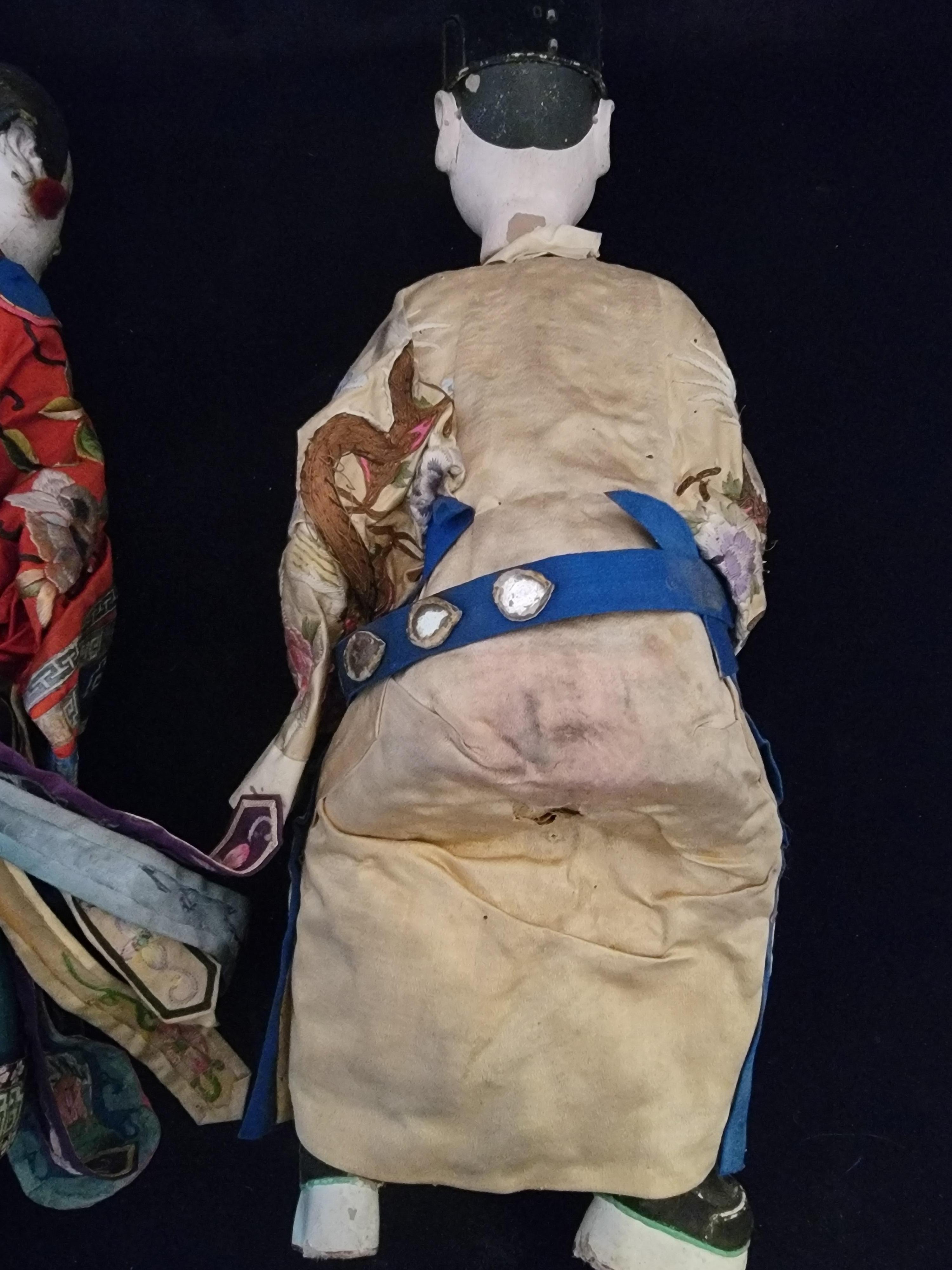 Chinese Emperor and Empress Dolls For Sale