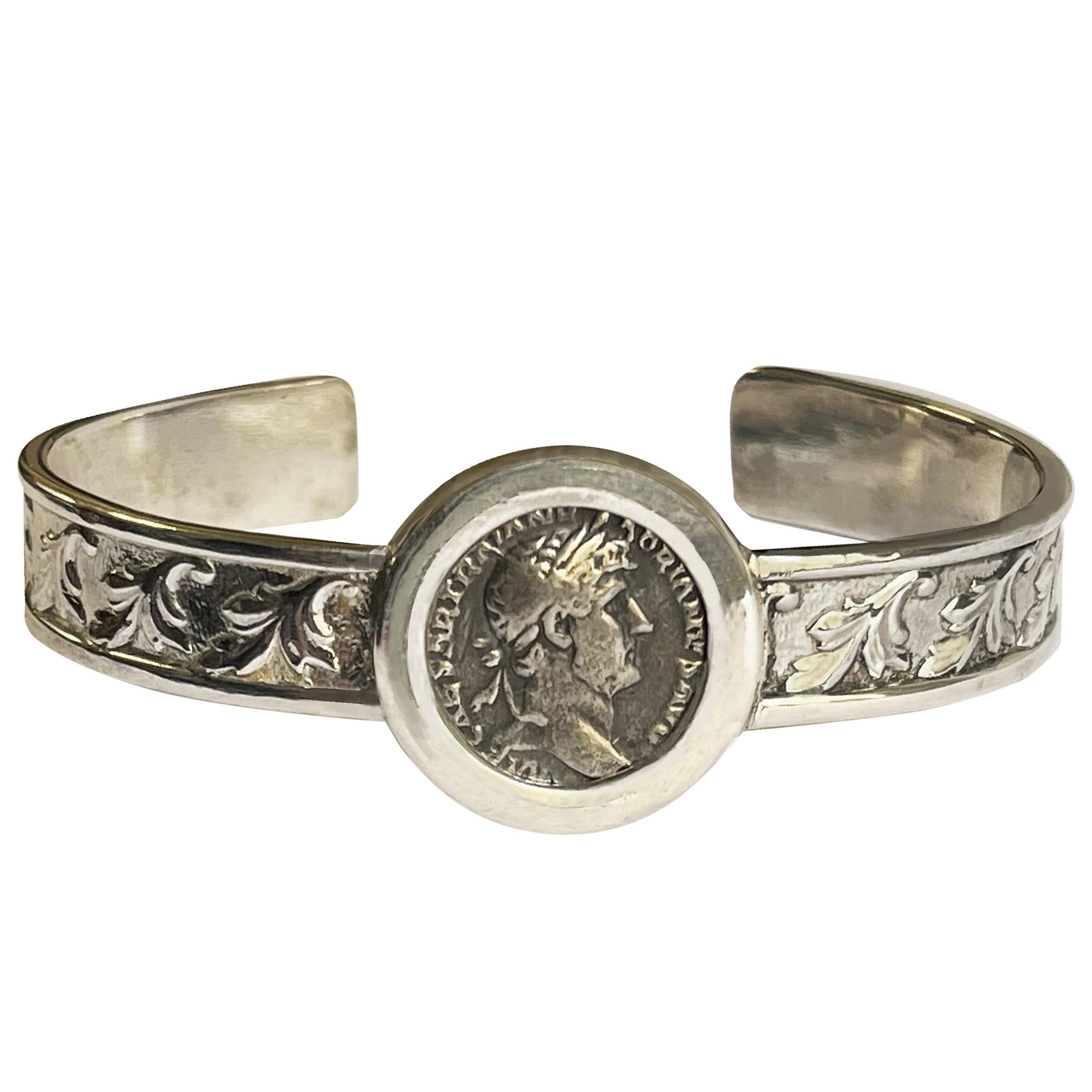 Sixpence Infinity Bangle - Sterling Silver Coin Bracelet – Prenoa