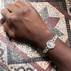 Empereur Hadrien Pièce de monnaie romaine 2e siècle Bracelet en argent ADS