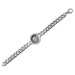 Coin romain Hadrian de l'empereur Hadrian du 2e siècle Bracelet en argent sterling AD