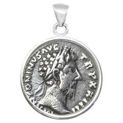 EMPEROR MARCUS AURELIUS Echte antike römische Münze 2. Cent. AD-Anhänger
