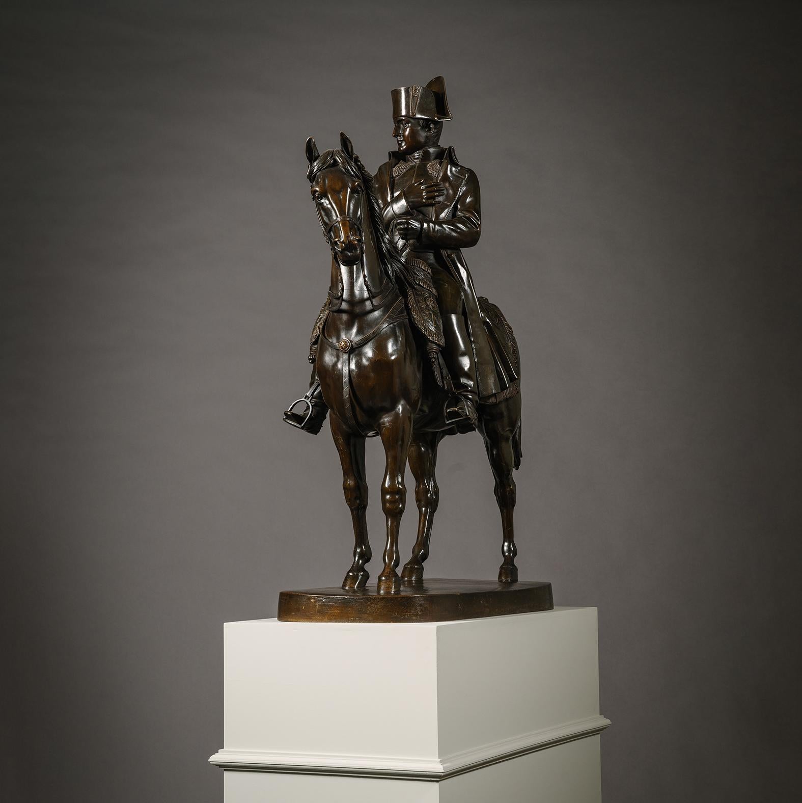 Napoleone III Imperatore Napoleone a cavallo, fusione di Susse Frères, Parigi in vendita