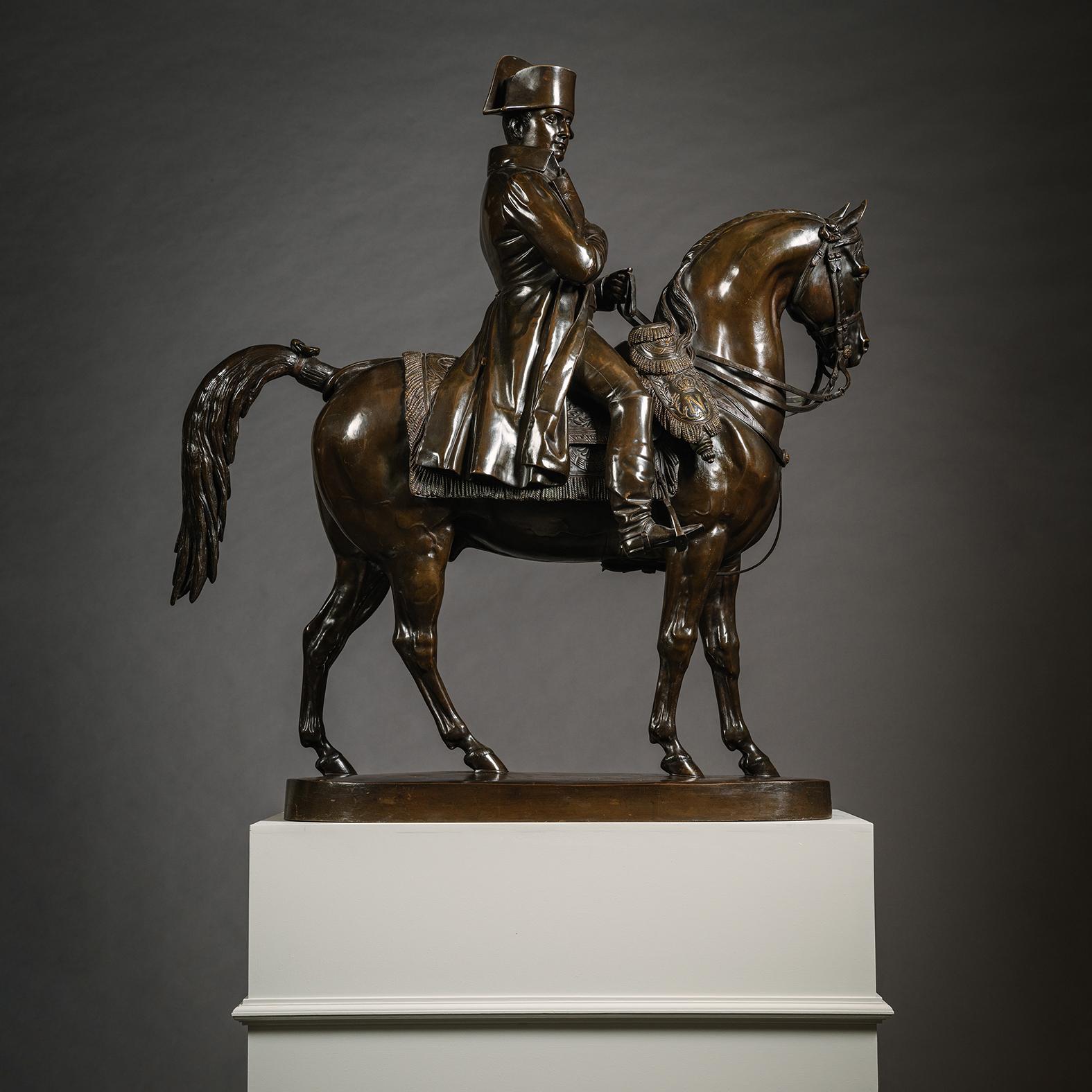 Francese Imperatore Napoleone a cavallo, fusione di Susse Frères, Parigi in vendita