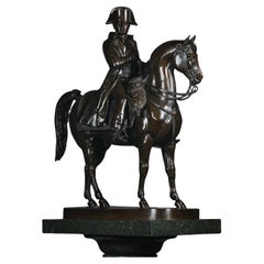 Antique Emperor Napoleon on Horseback, Cast by Susse Frères, Paris