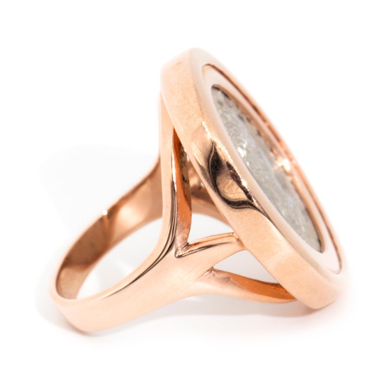 Emperor Publius Septimius Geta Ancient Roman Coin 9 Carat Rose Gold ...