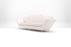 Empire 2 and 3 Seat Sofa - Handcrafted Modern Art Deco Sofas with Brass Legs