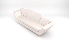 Empire 3 Seat Sofa - Handcrafted Modern Sofa with Brass Legs