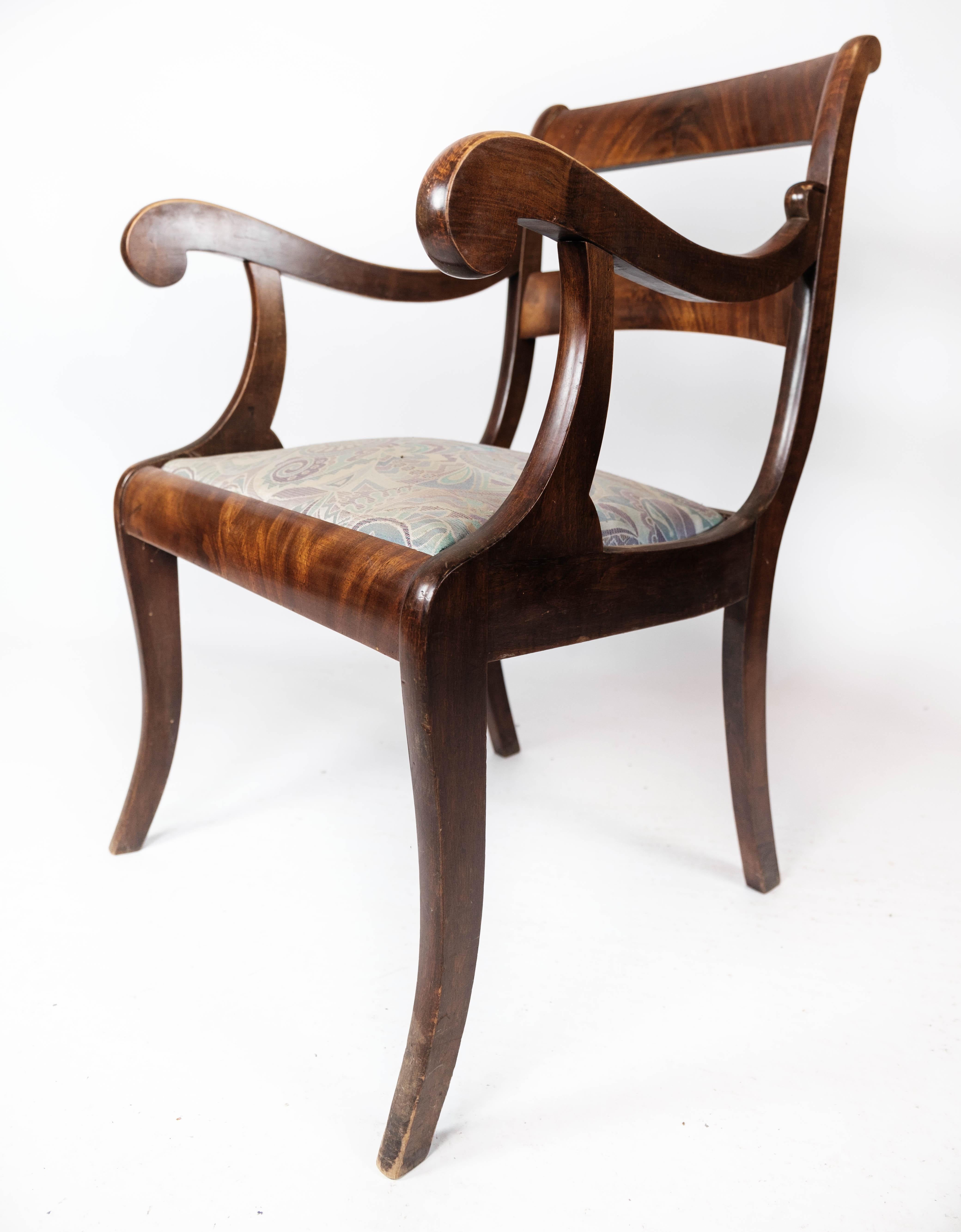 Other A set of two Empire Antique Armchair of Mahogany, 1840s