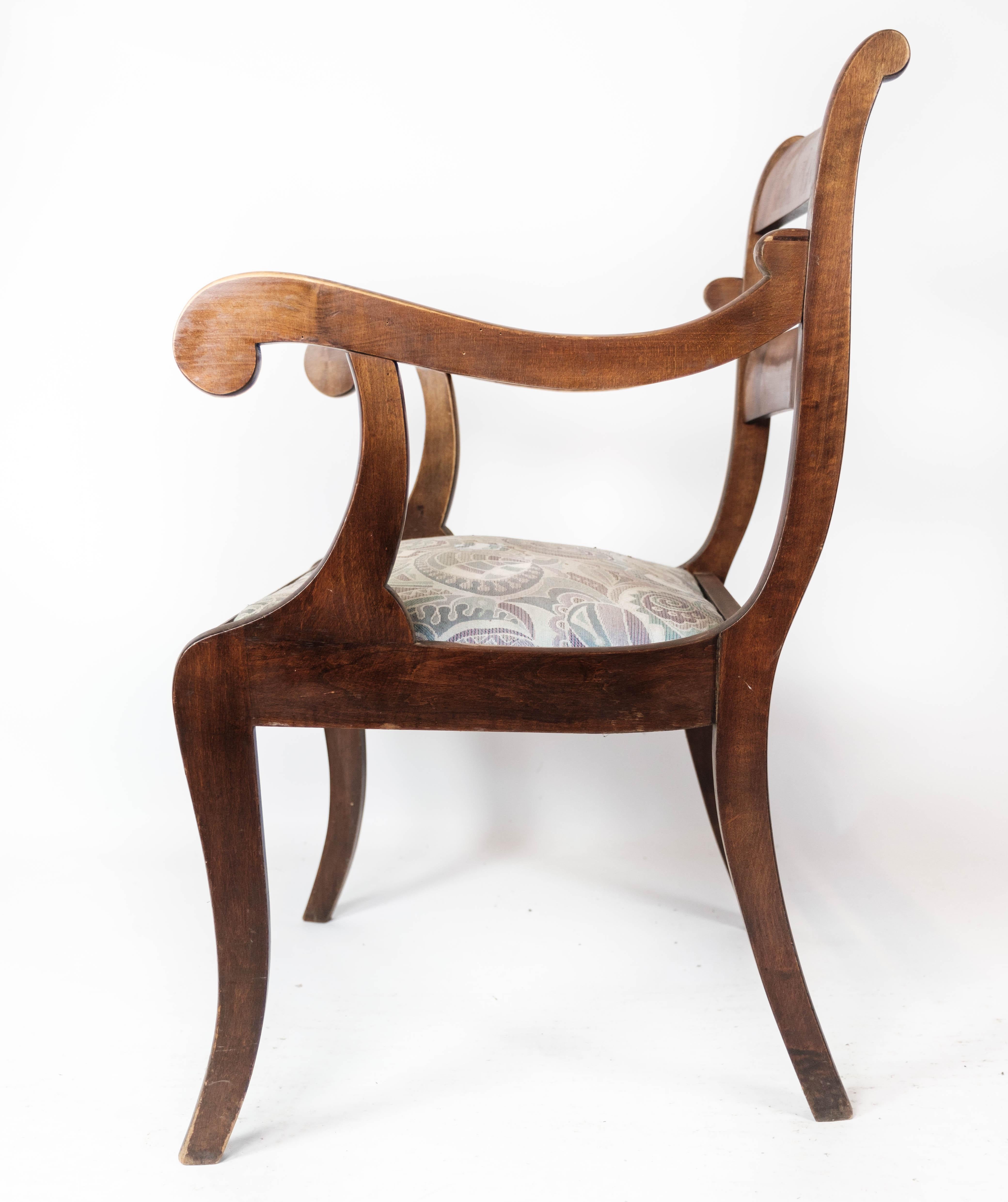 Danish A set of two Empire Antique Armchair of Mahogany, 1840s