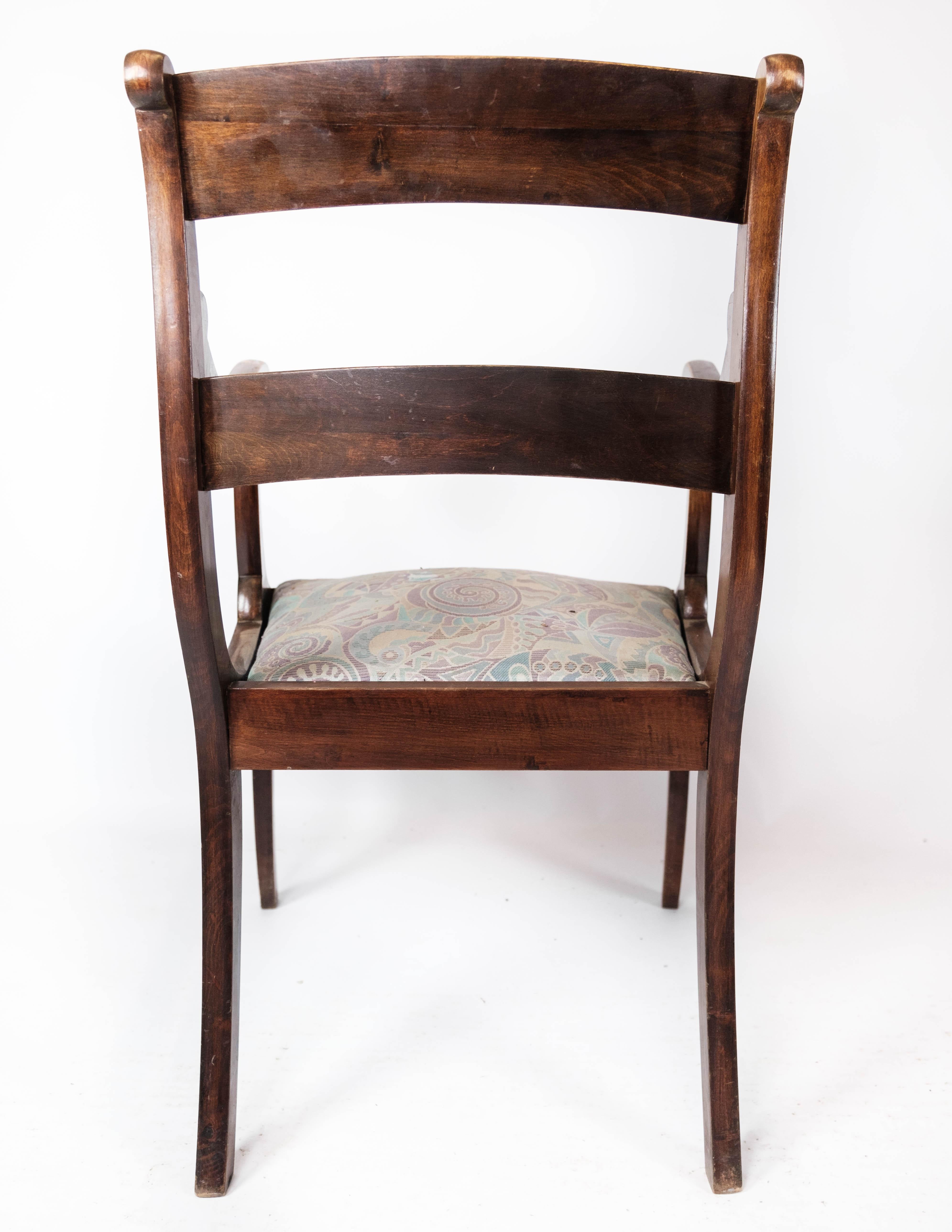 A set of two Empire Antique Armchair of Mahogany, 1840s In Good Condition In Lejre, DK