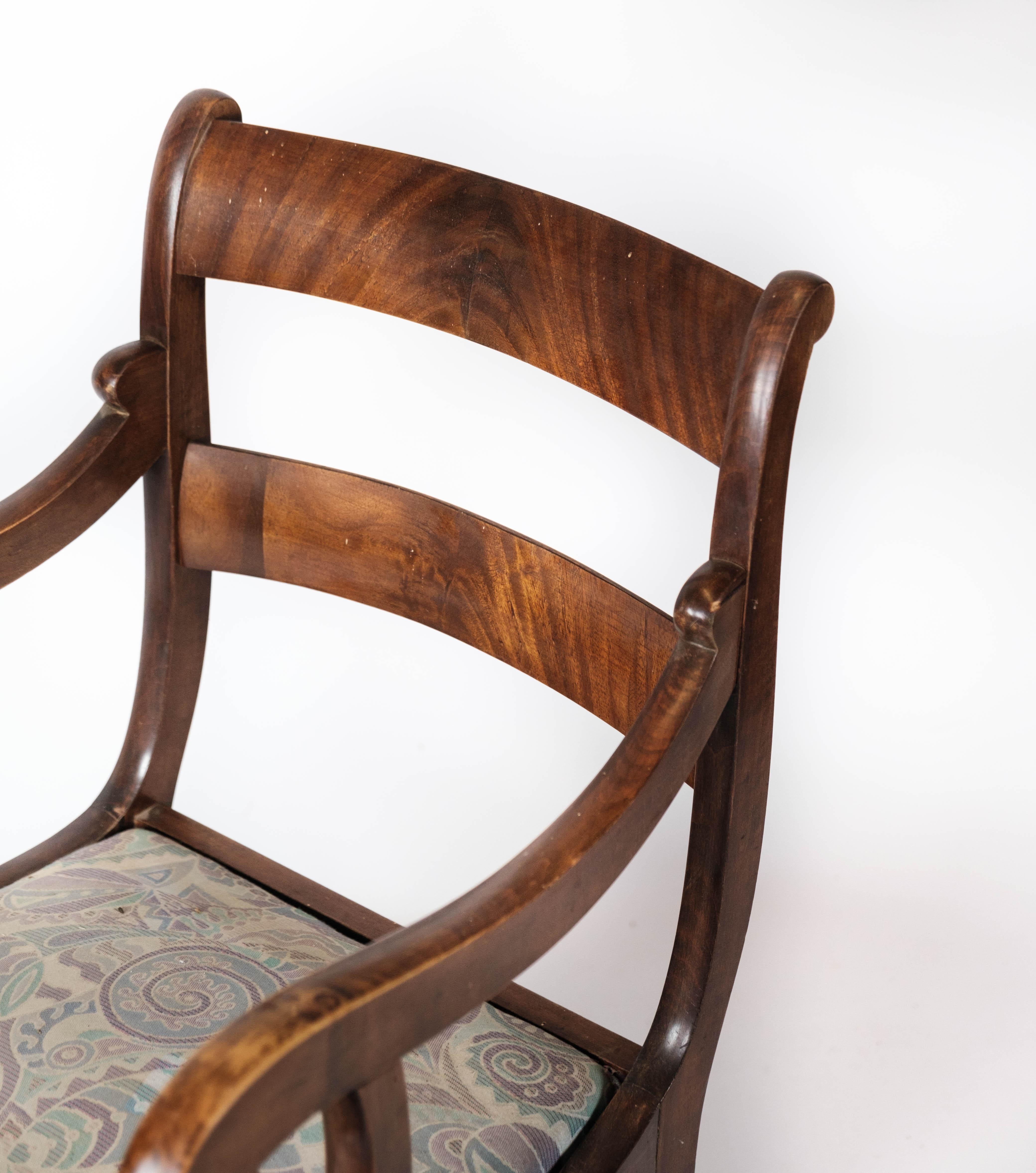 A set of two Empire Antique Armchair of Mahogany, 1840s 1