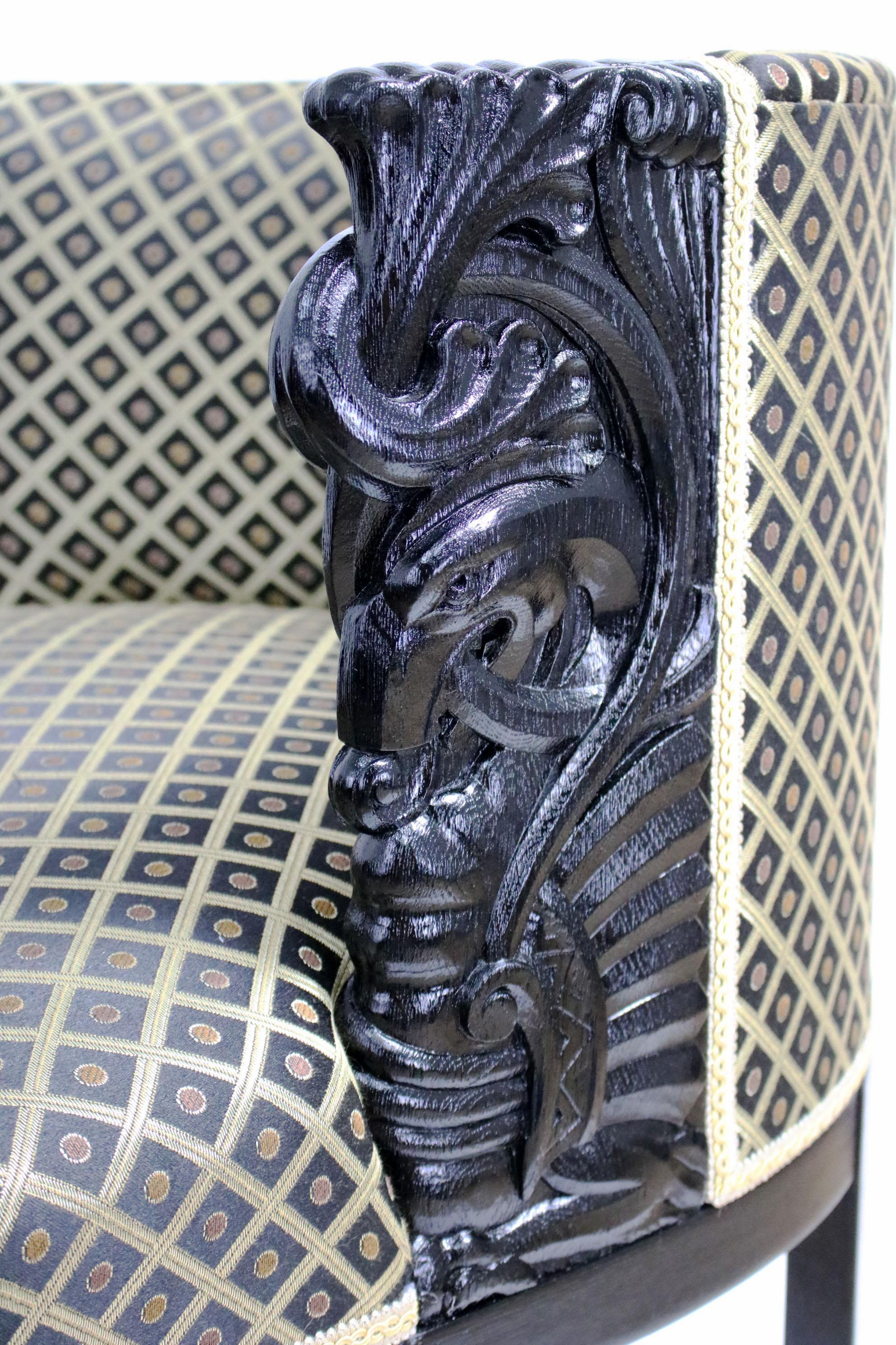 Upholstery Empire Armchair, circa 1812 For Sale