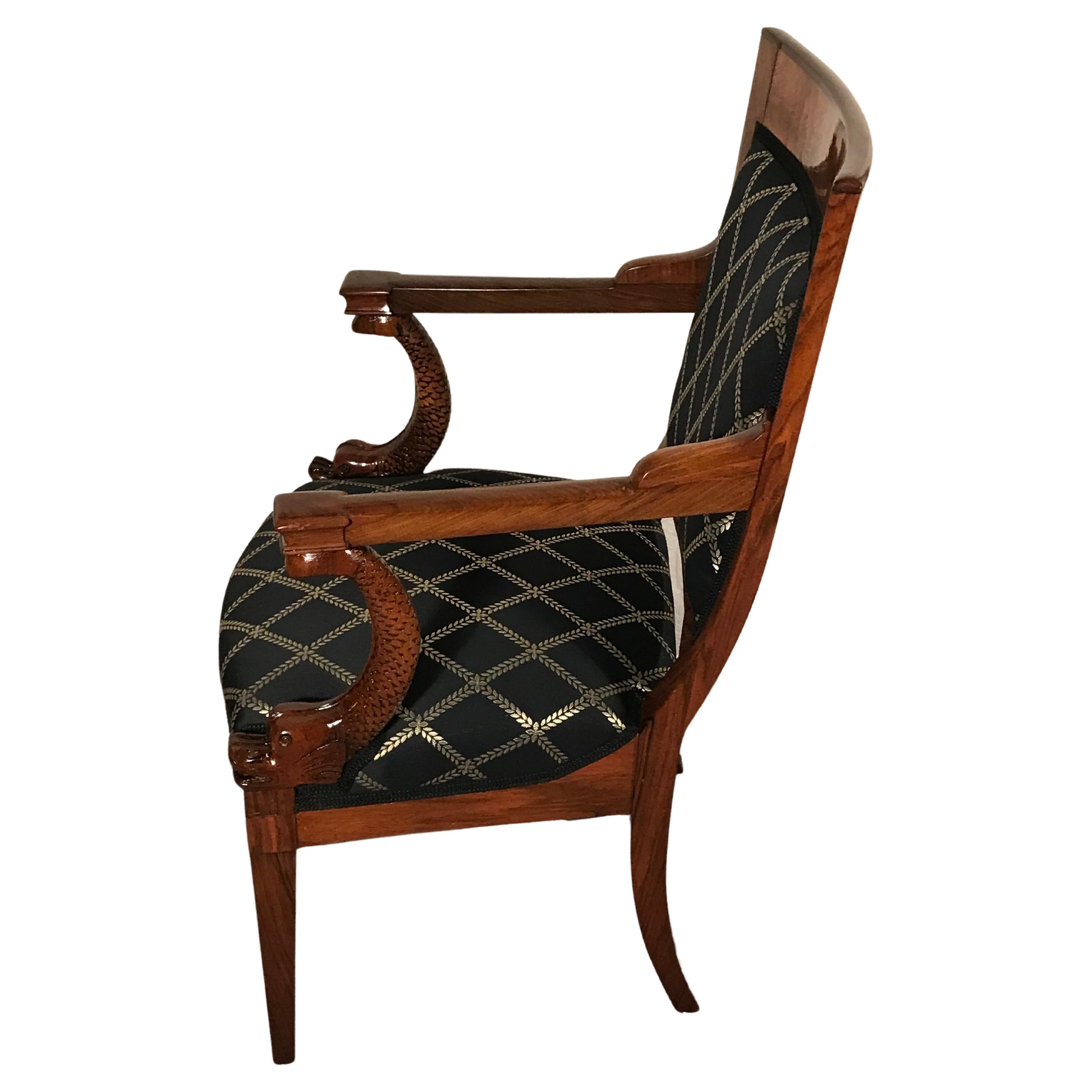French Empire Armchair, France, circa 1800-1810 For Sale