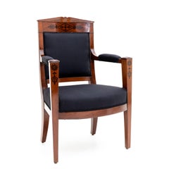 Empire Armchair in Mahogany, Early 19th Century