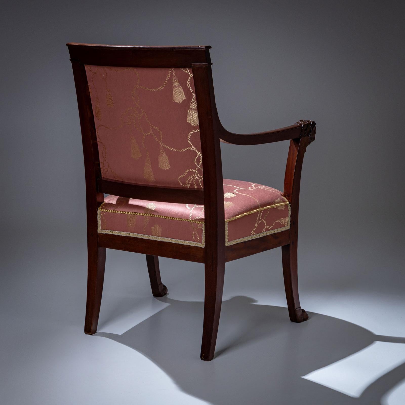 Poltrone Impero, Pierre-Benoît Marcion, Francia, circa 1810 in vendita 3