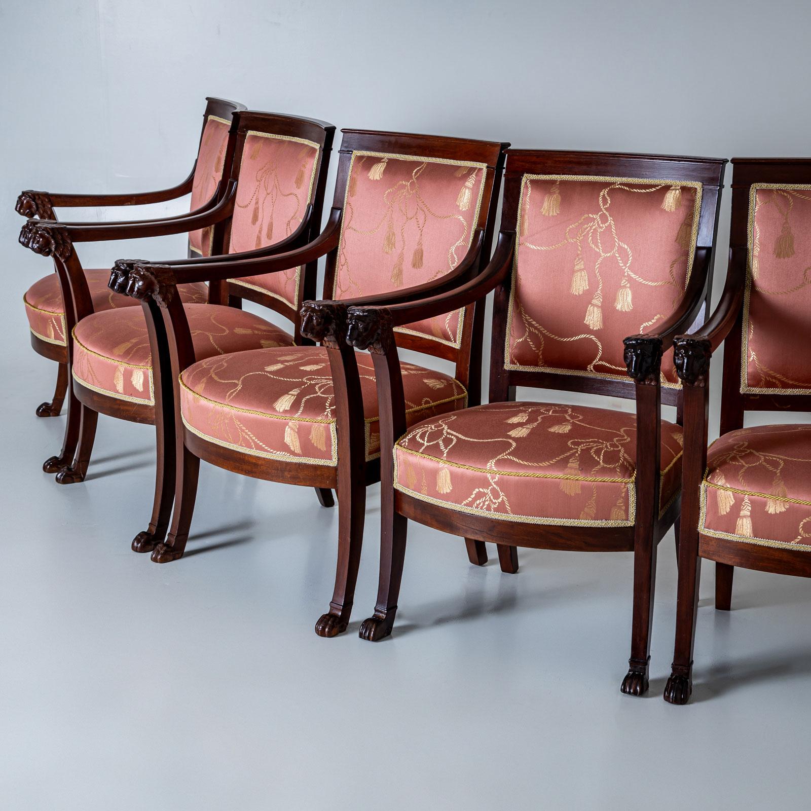 Stile impero Poltrone Impero, Pierre-Benoît Marcion, Francia, circa 1810 in vendita