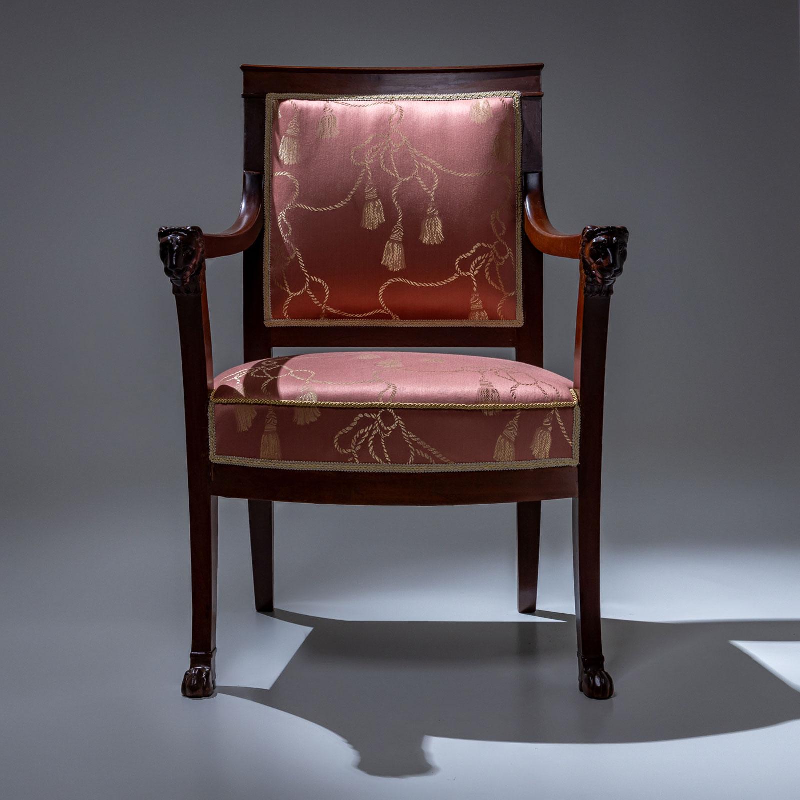 Poltrone Impero, Pierre-Benoît Marcion, Francia, circa 1810 In condizioni buone in vendita a Greding, DE
