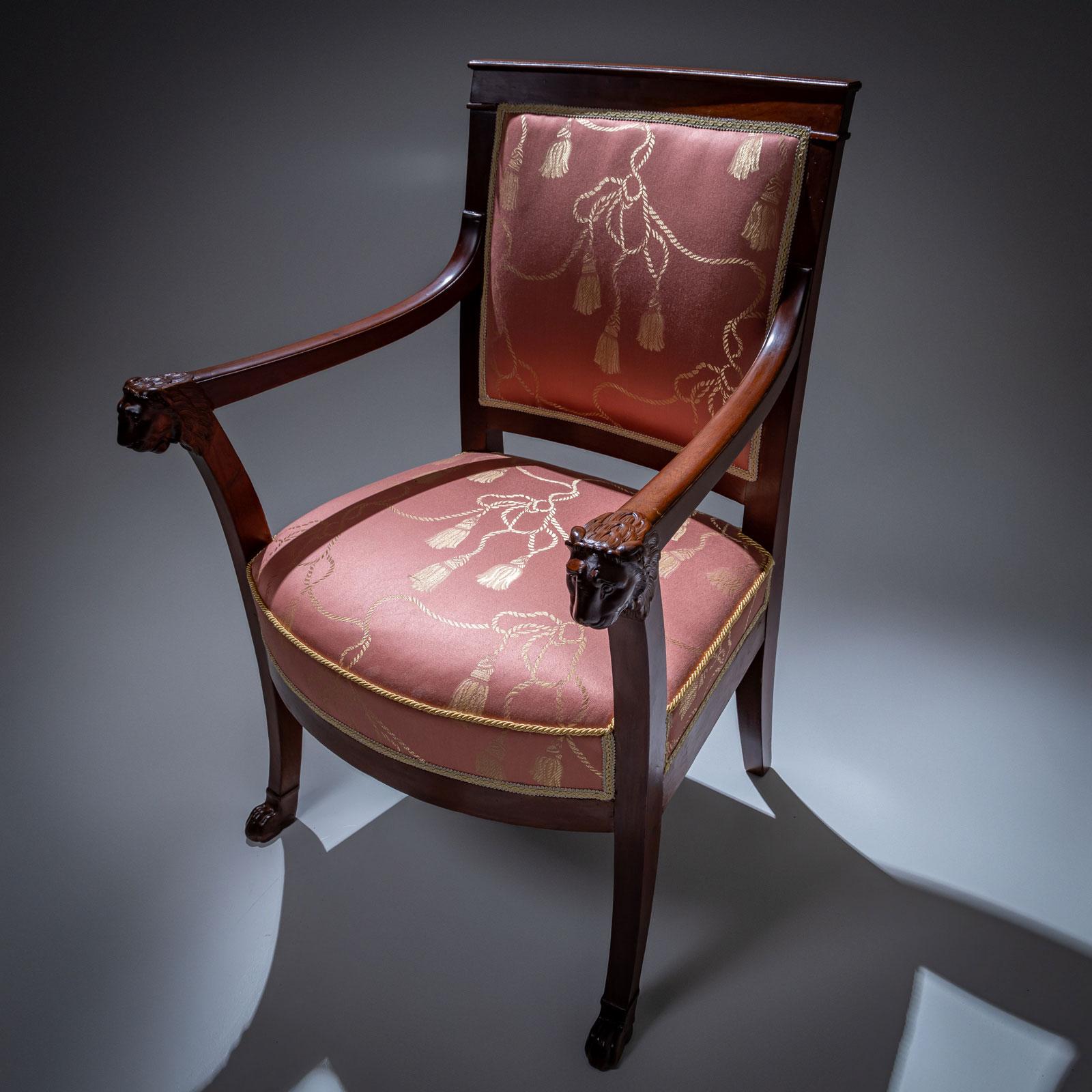 Poltrone Impero, Pierre-Benoît Marcion, Francia, circa 1810 in vendita 2