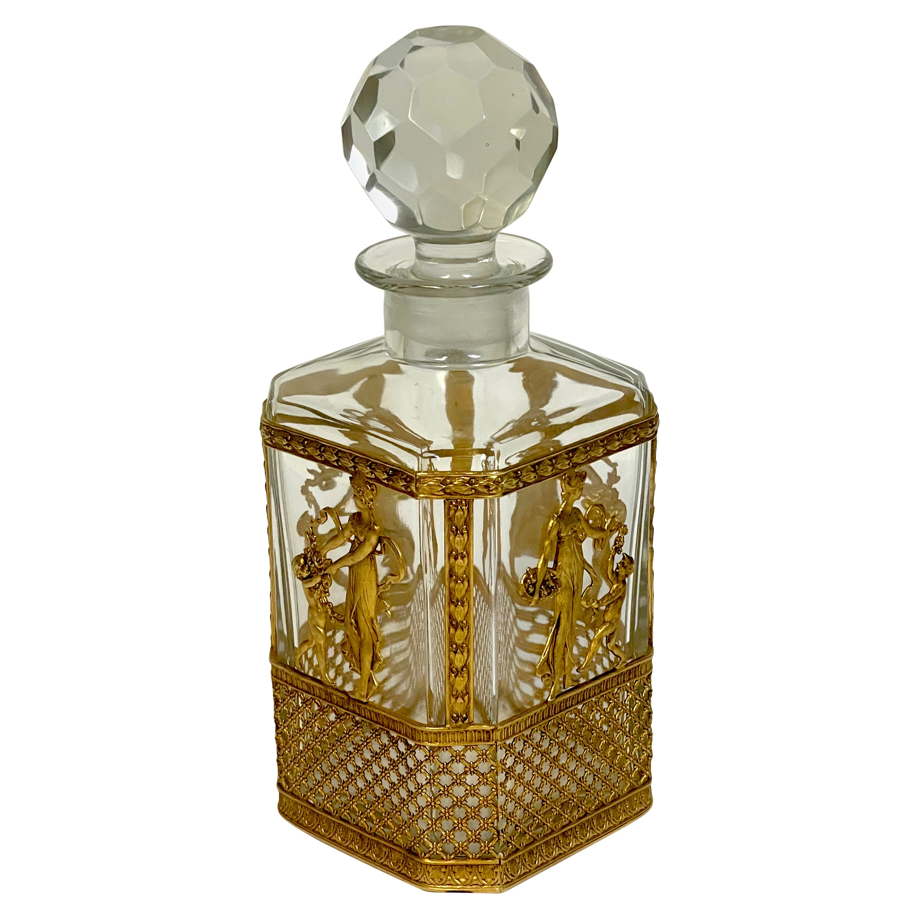 Empire Baccarat Style Ormolu Mounted Decanter