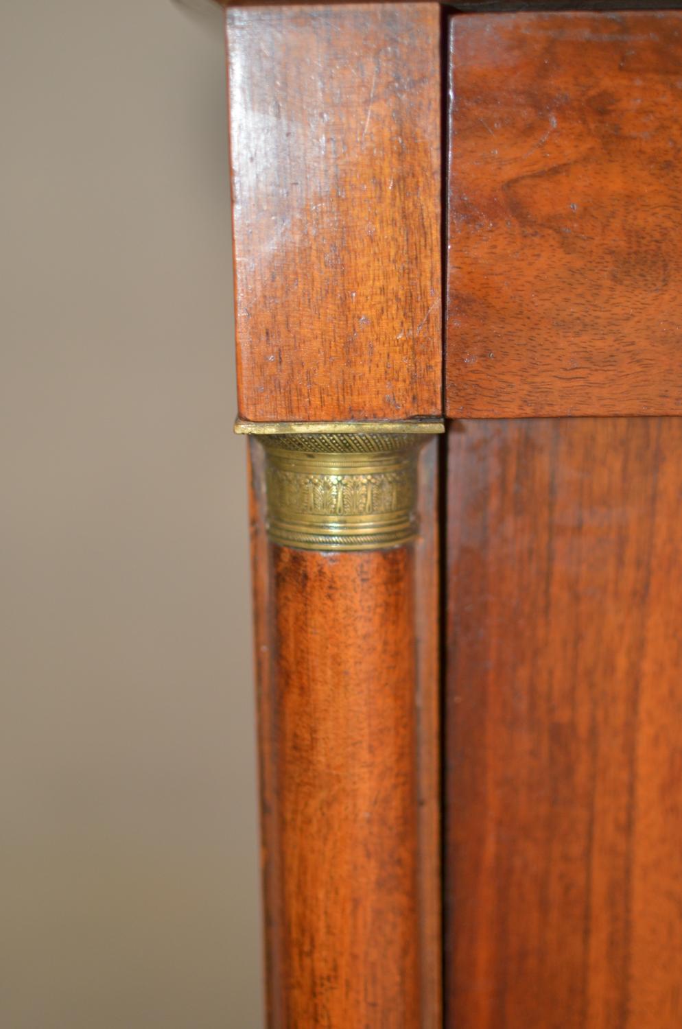 Empire Bedside Table in Light Walnut of French Origin Dated 1840 6