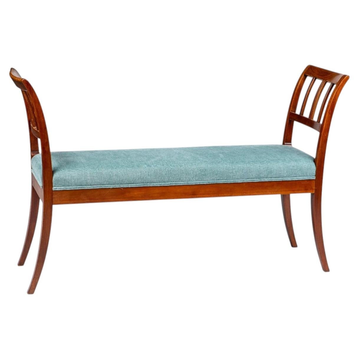 Empire Bench in Mahogany Denmark 1810 - 1820