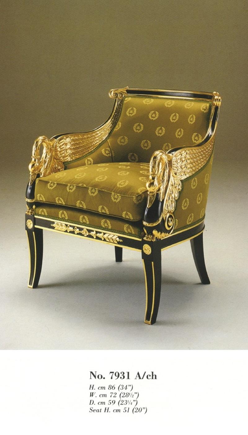 Hand-Carved Empire Bergere  
