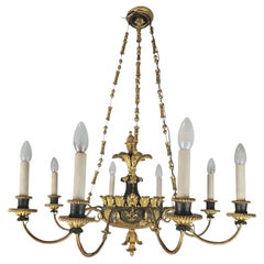 Empire Biedermeier Chandelier Attributed to the Circle of Josef Danhauser