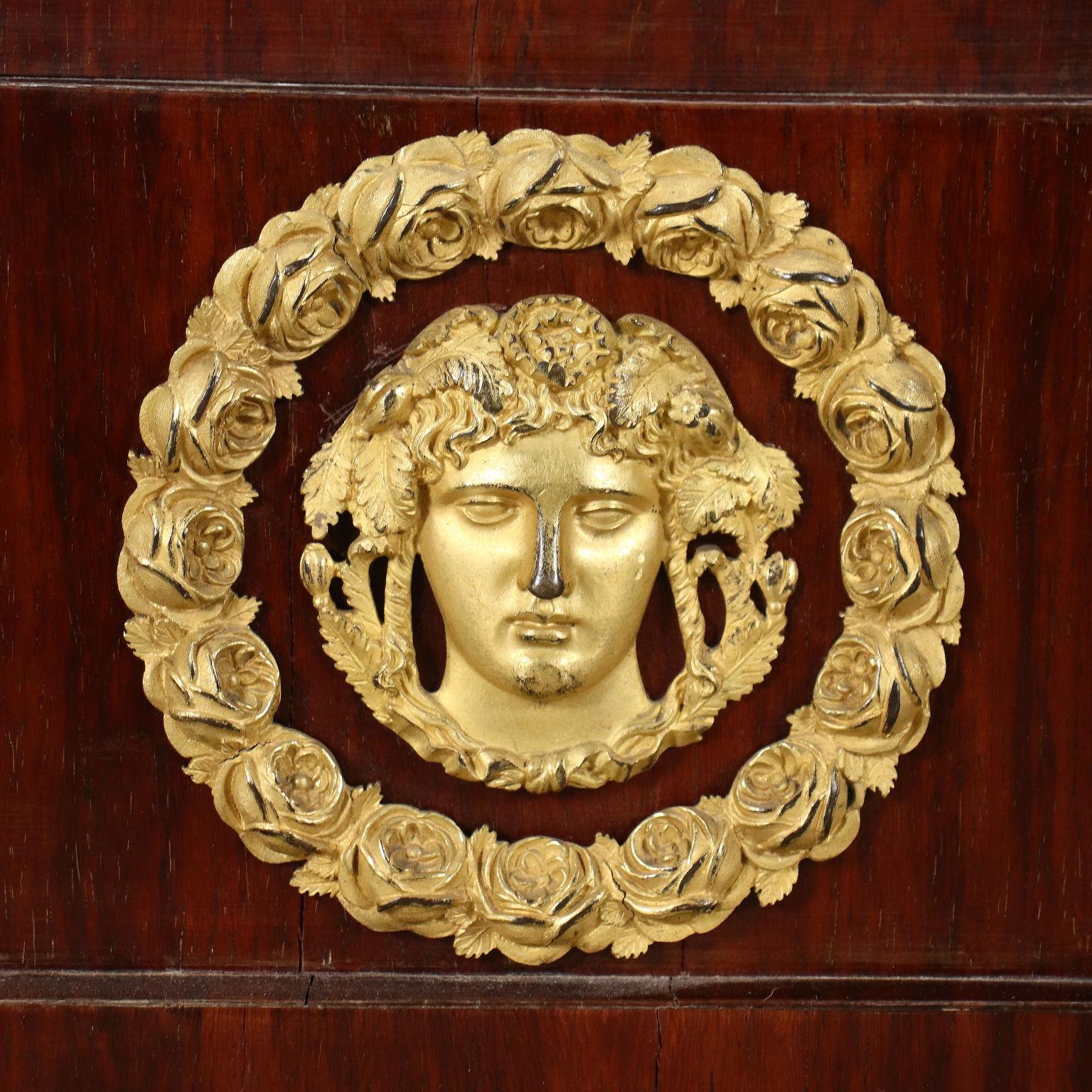 Empire Boat Bed Mahogany Oak Bronze France 19th C. at 1stDibs boat