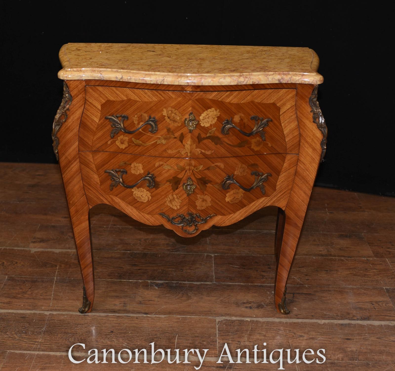 Early 20th Century Empire Bombe Commode, French Chest Drawers
