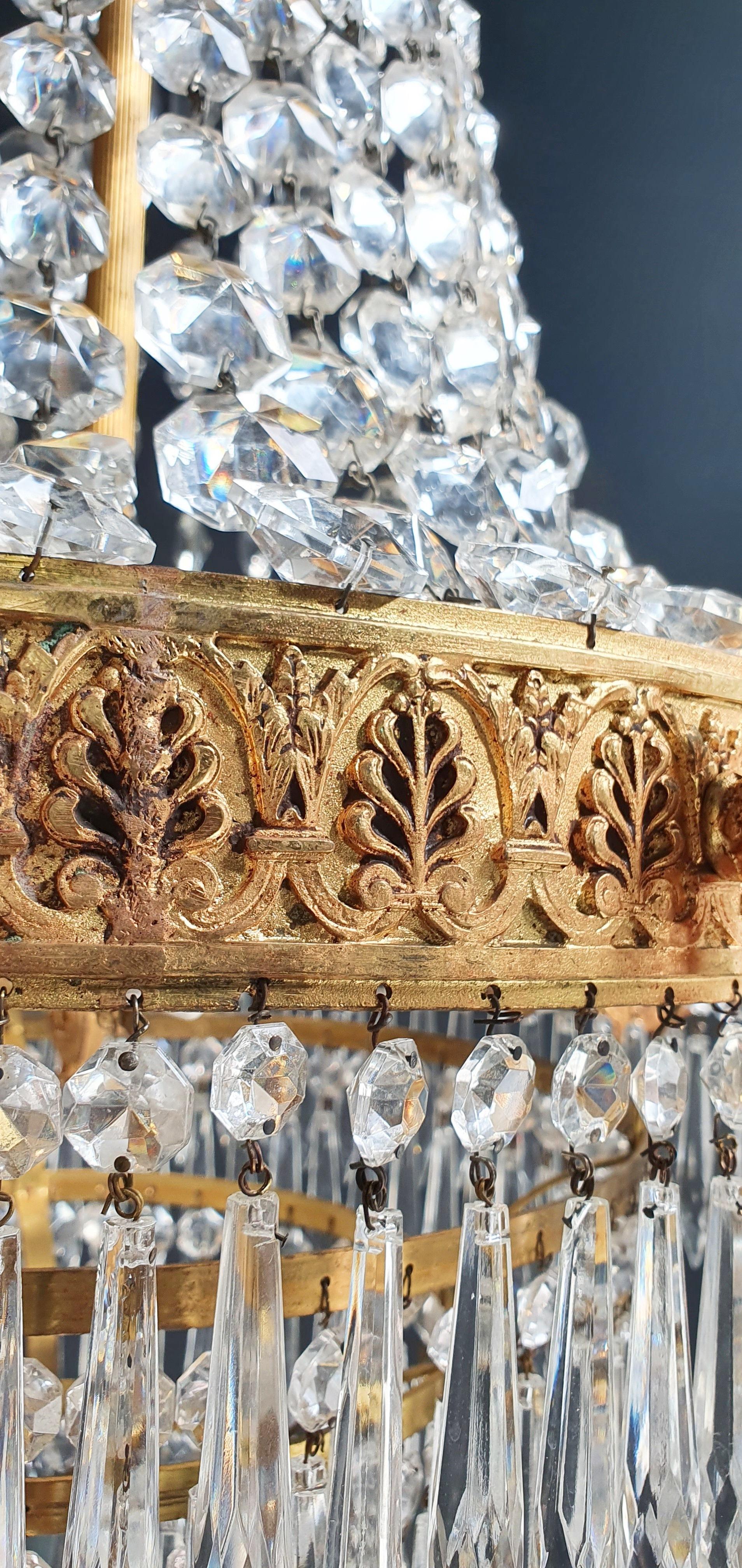 lampadario in ottone antico