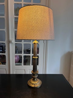 empire brass column lamp