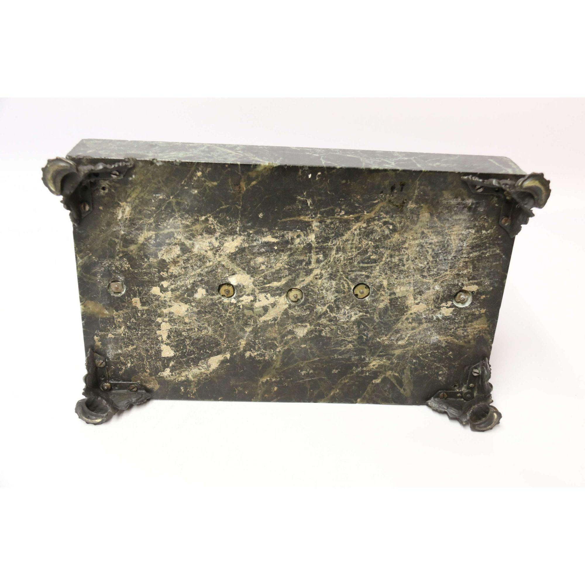 Empire Bronze and Marble Desk Top Inkstand by Lefebvre of Belgium, circa 1820 For Sale 6
