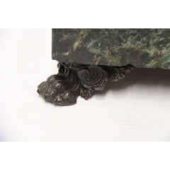 Empire Bronze and Marble Desk Top Inkstand by Lefebvre of Belgium, circa 1820