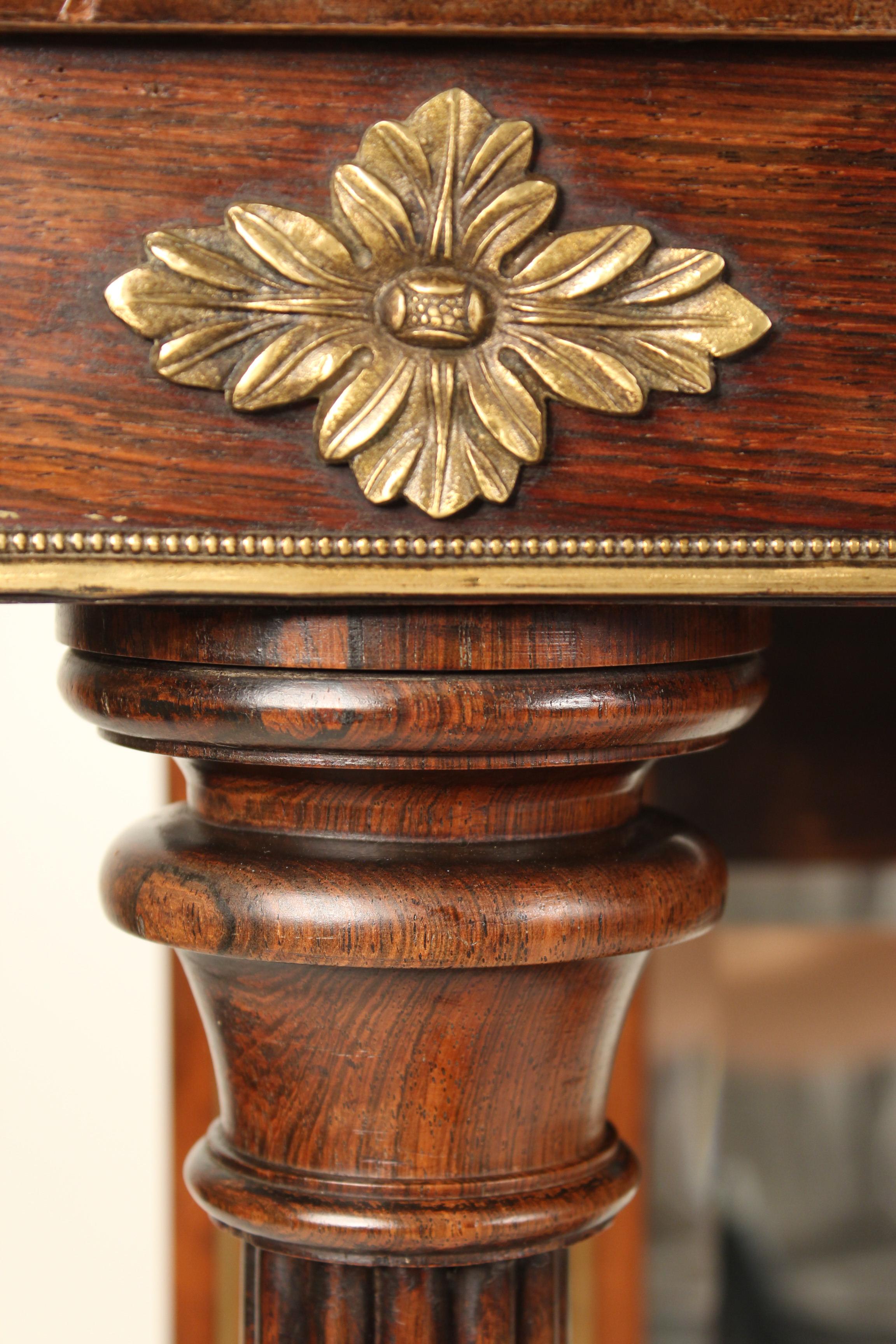 Empire Bronze-Mounted Rosewood Console Table 4