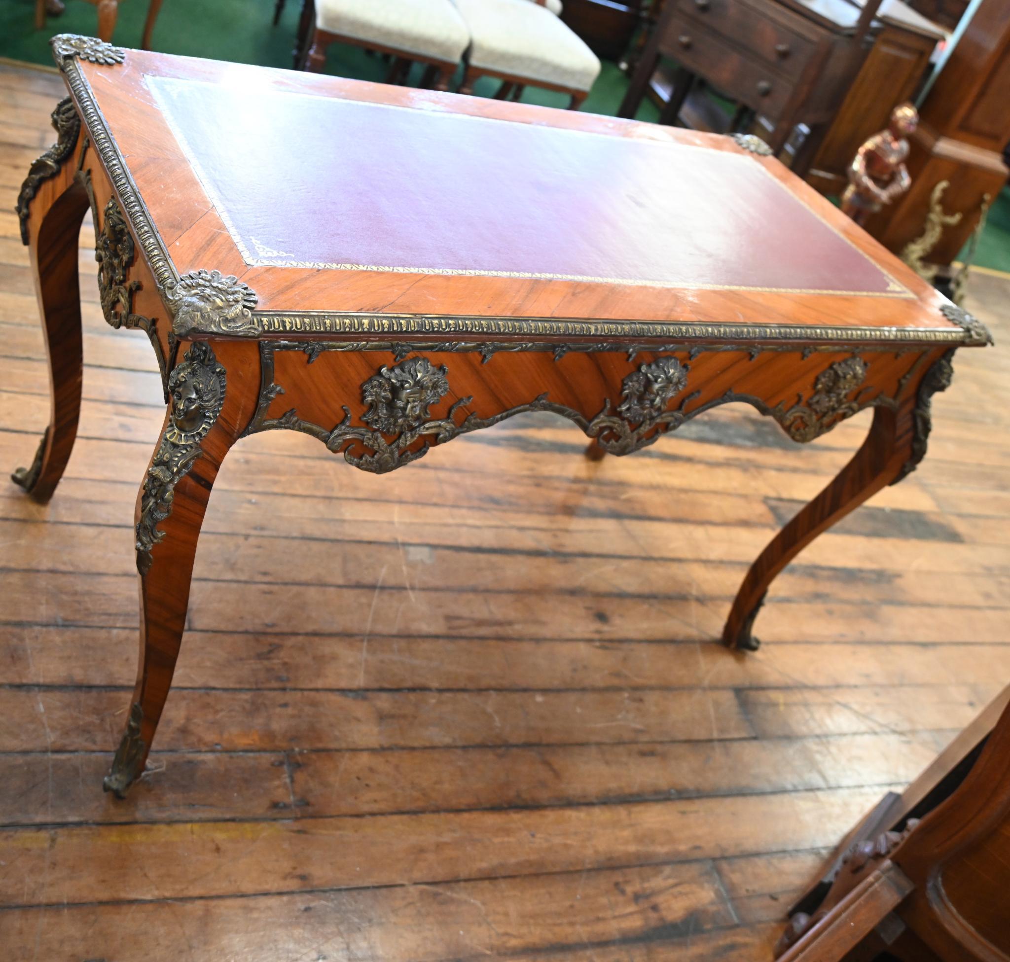 Empire Bureau Plat Desk Kingwood Empire 1840 In Good Condition For Sale In Potters Bar, GB