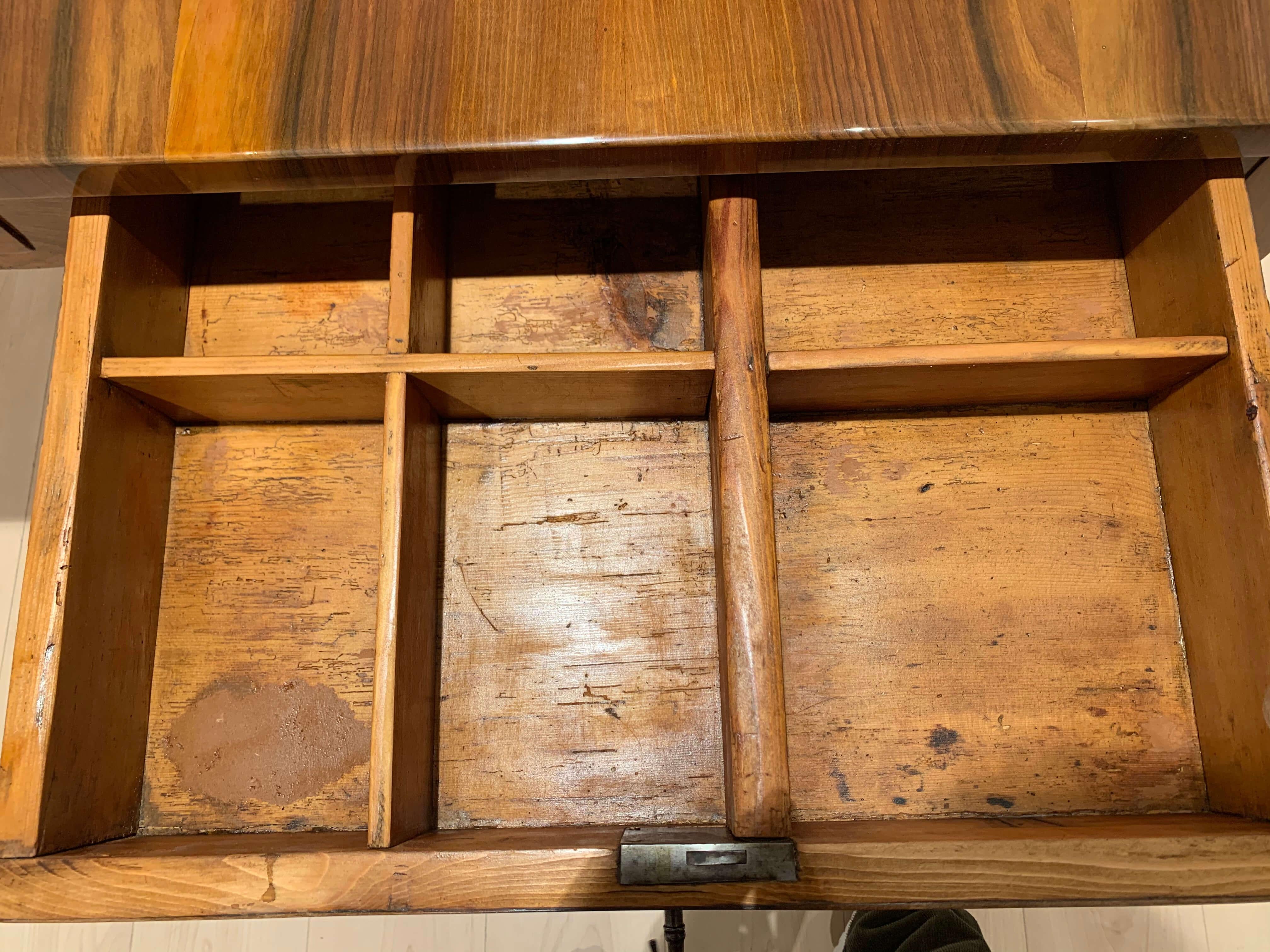 Empire Bureau Plat / Partner Desk with Six Drawers, Walnut, France, circa 1810  10