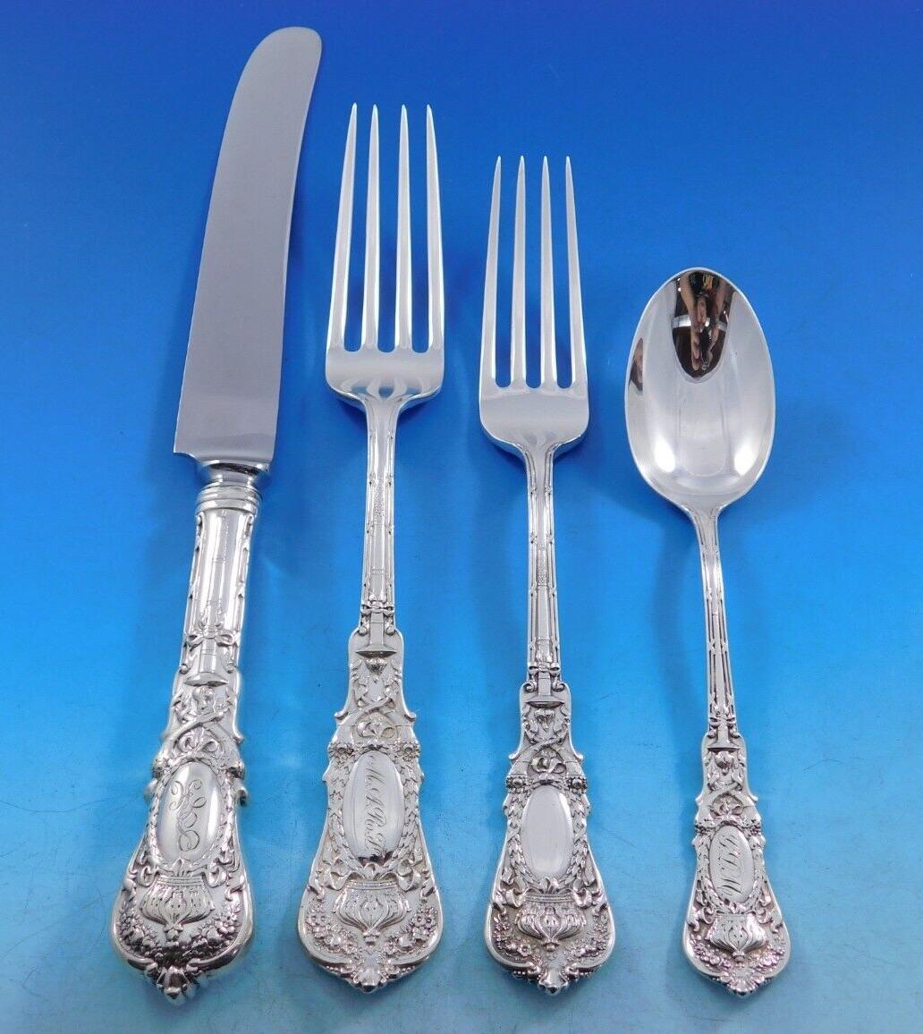 Empire by Durgin Sterling Silver Flatware Set For 8 Service 51 pieces Dinner For Sale 5