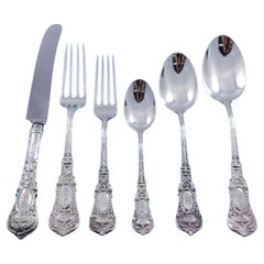 Vintage Empire by Durgin Sterling Silver Flatware Set For 8 Service 51 pieces Dinner