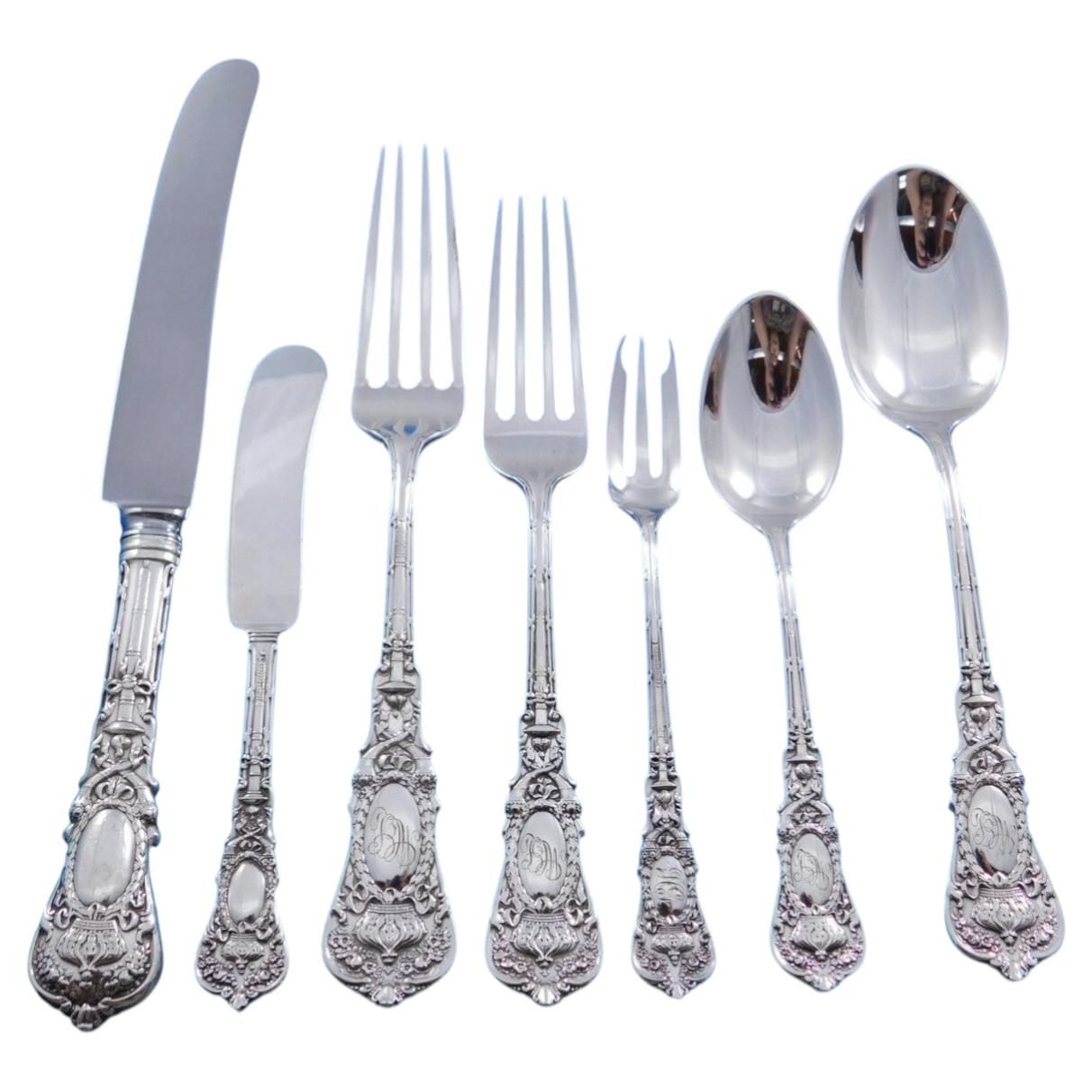 Empire by Durgin Sterling Silver Flatware Set For 8 Service 52 pieces Dinner