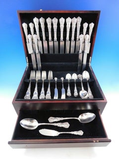 Empire by Durgin Sterling Silber Besteck Set für 8 Personen Service 59 Teile Dinner Crown