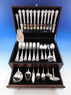 Empire by Durgin Sterling Silver Flatware Set Service 88 Pieces Dinner Rare