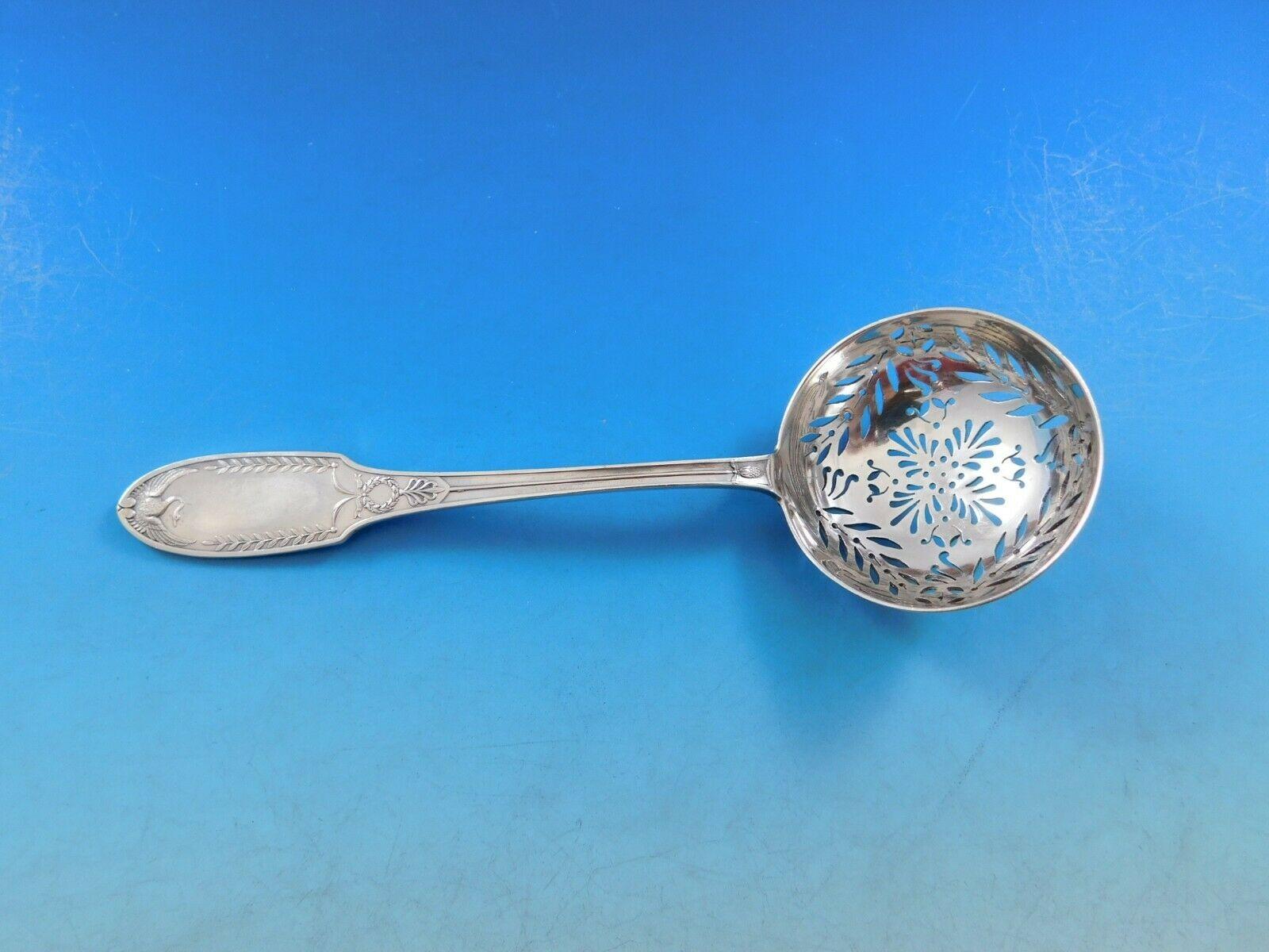 Ensemble de couverts en argent sterling avec cygne 99 pièces Empire de Puiforcat France en vente 3