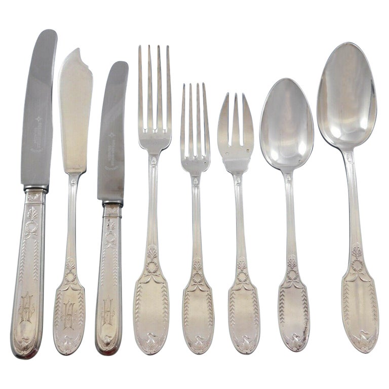 Ménagère en argent modèle empire emile puiforcat