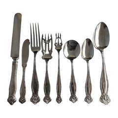Empire by Towle Sterling Silver Flatware Set Service 102 Pieces "S" Monogram