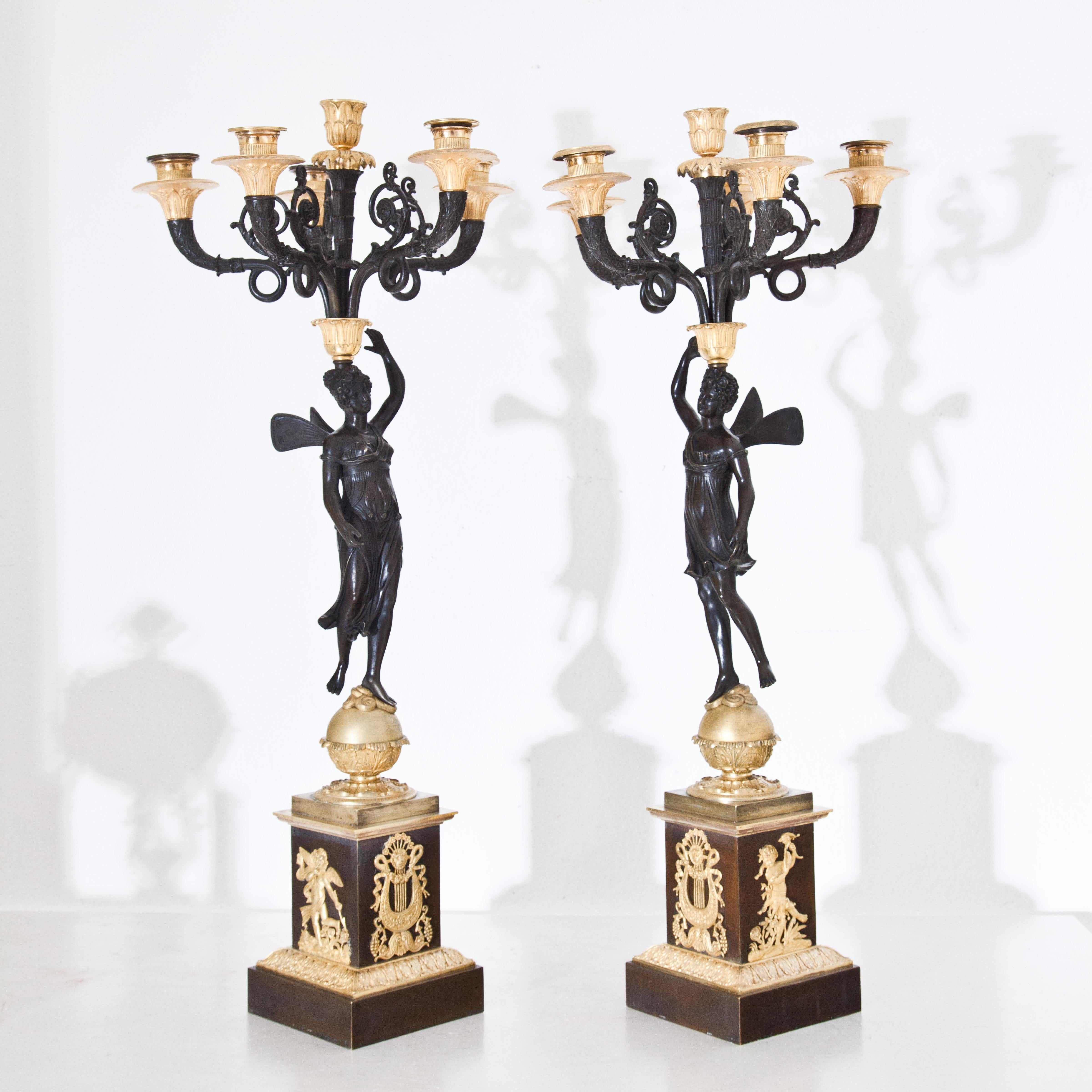 Empire Candelabras, France, Early 19th Century 12