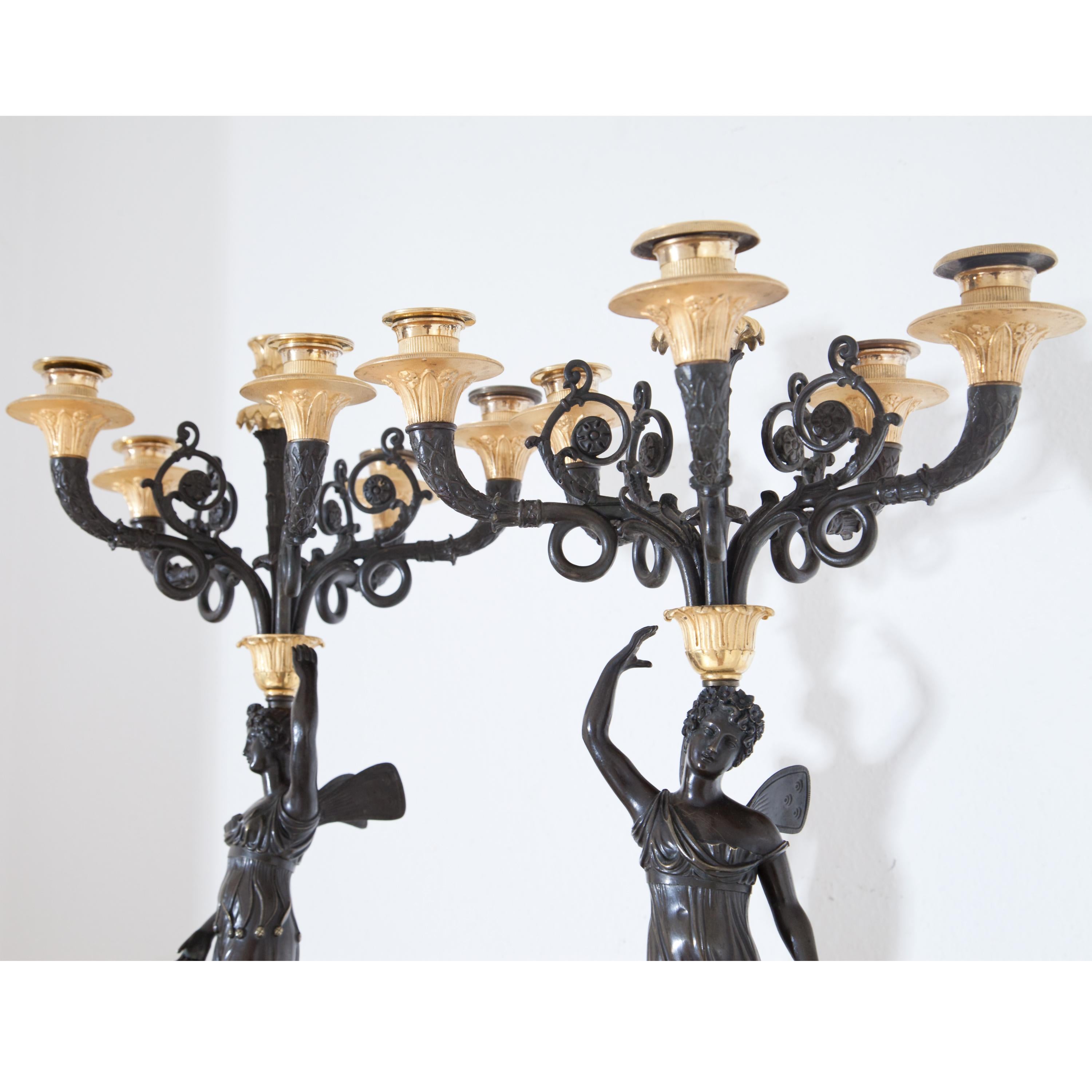 Empire Candelabras, France, Early 19th Century In Good Condition In Greding, DE