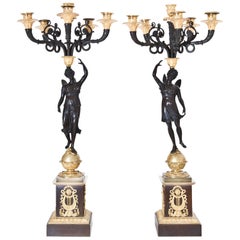 Empire Candelabras, France, Early 19th Century