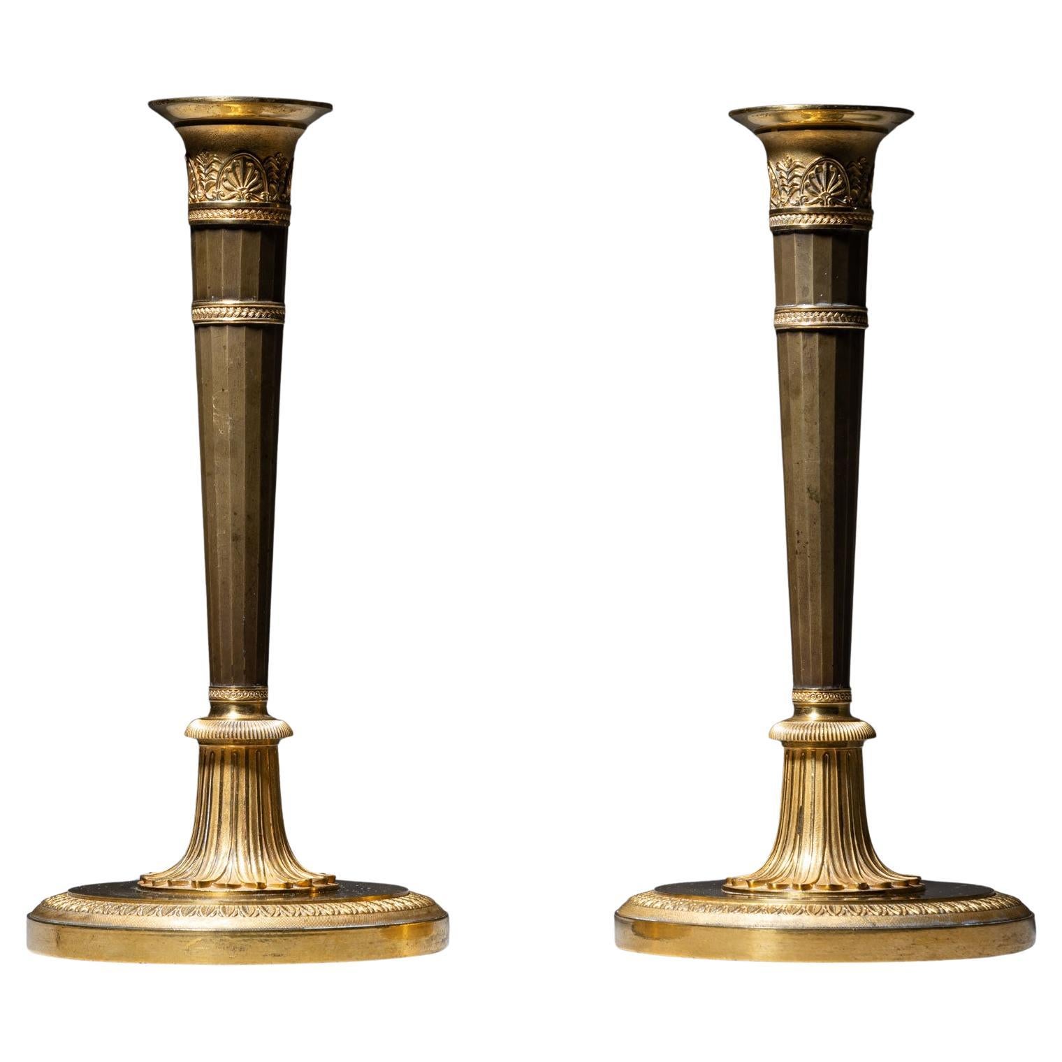 Empire Candlesticks, early 19th Century